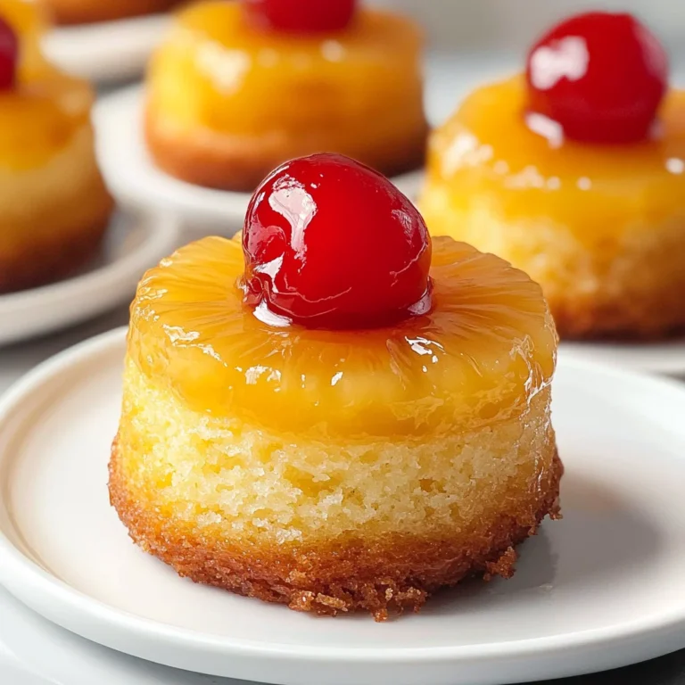Mini Pineapple Upside Down Cakes