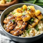 Pineapple Chicken Cauliflower Rice Bowls