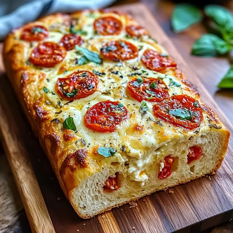 Savory Caprese Bread : A Fresh Italian Bread