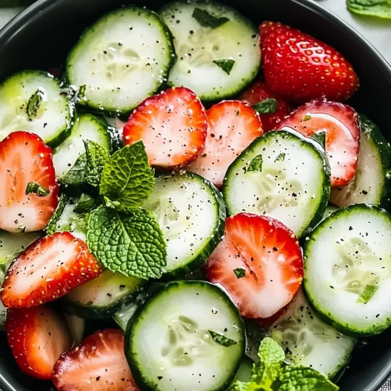 This Cucumber Strawberry Salad