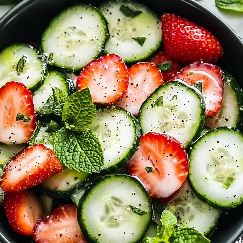 This Cucumber Strawberry Salad