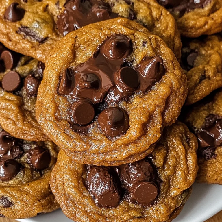 Vegan Soft Pumpkin Chocolate Chip Cookies